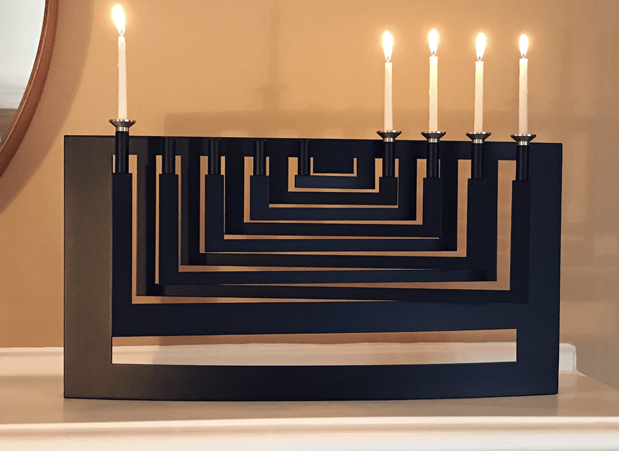 Sculptural Steel Menorah - Onyx or Diamond、mySite、topwebapps