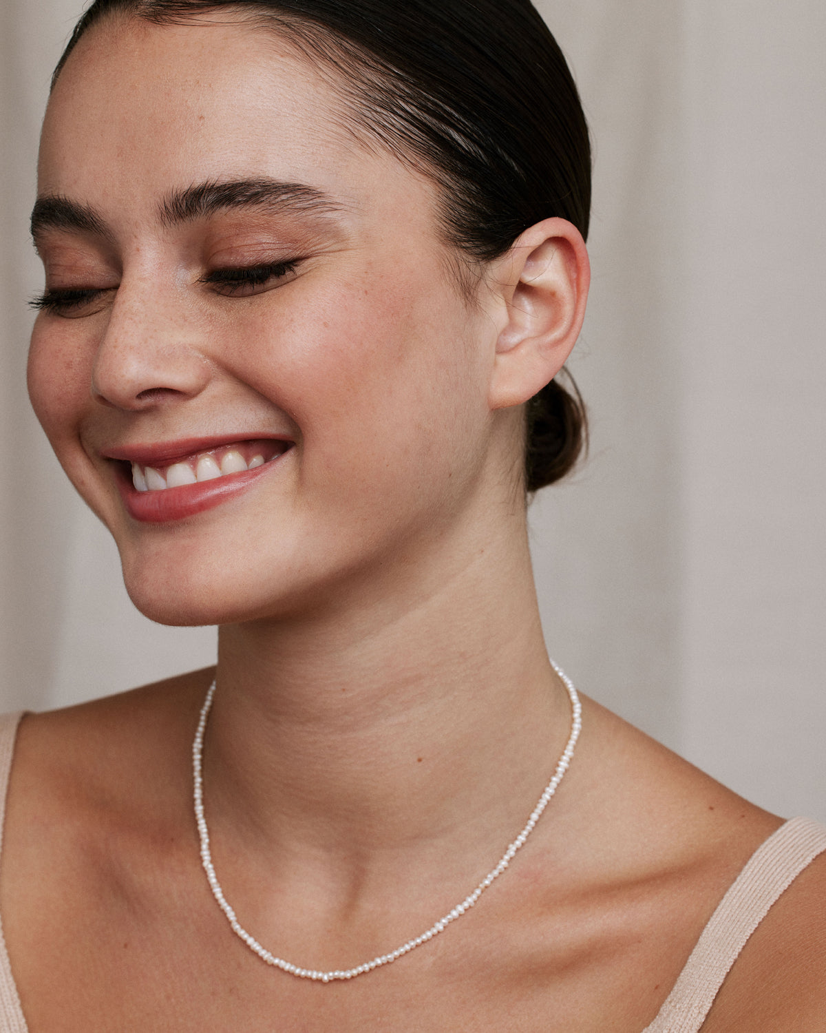 Grit Seed Pearl Necklace、mySite、hinf8tx79