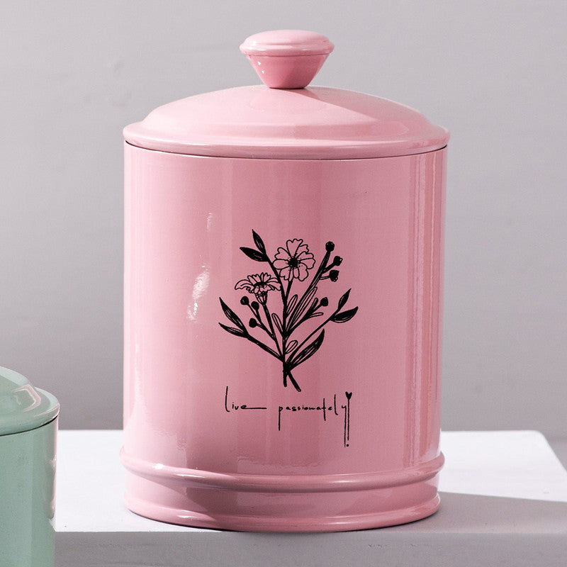 Stainless Steel Jar Canister Set | Pink Green | Set of 2、mySite、camillekostekn