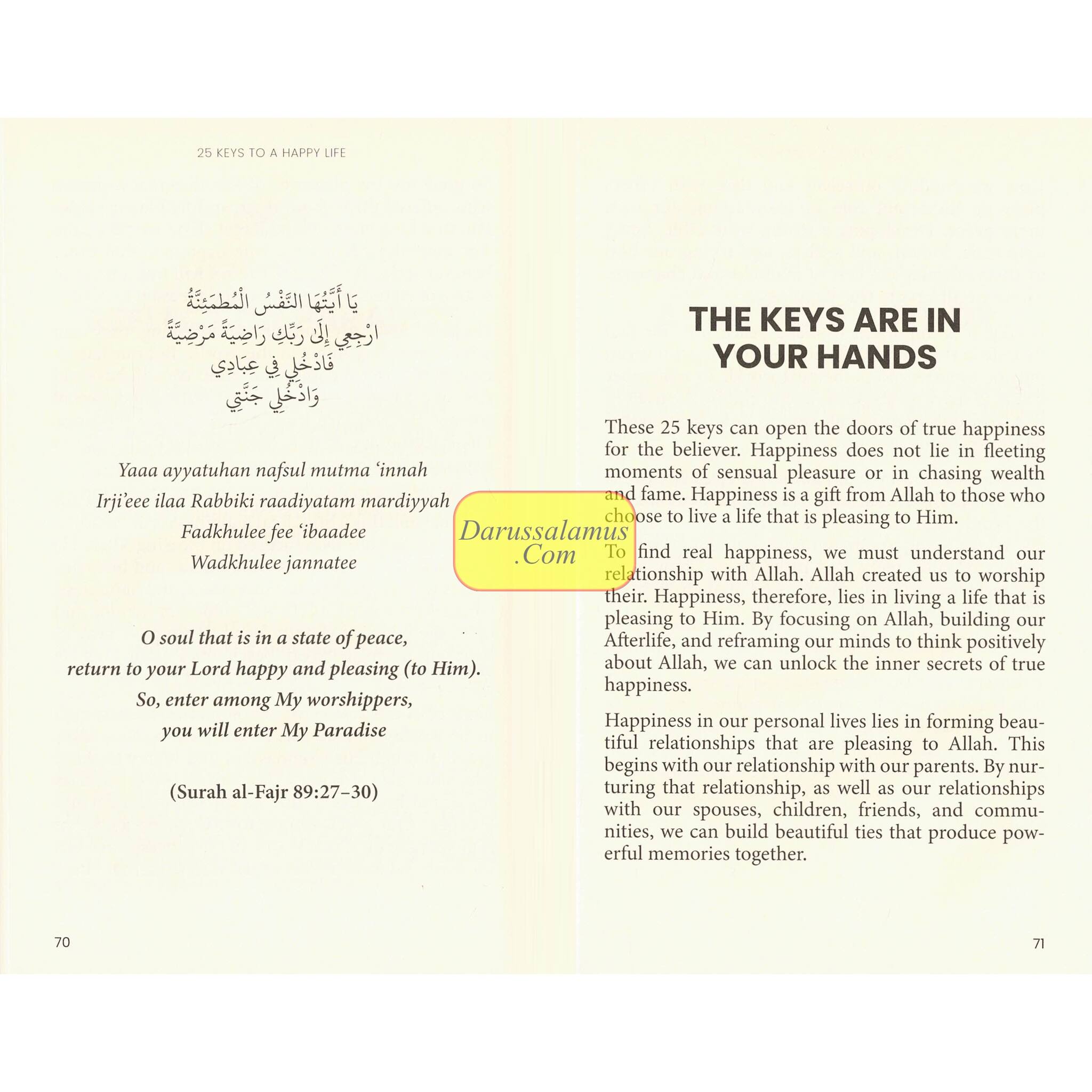 25 Keys to A Happy Life: From the Qur’an and Sunnah、mySite、topwebapps