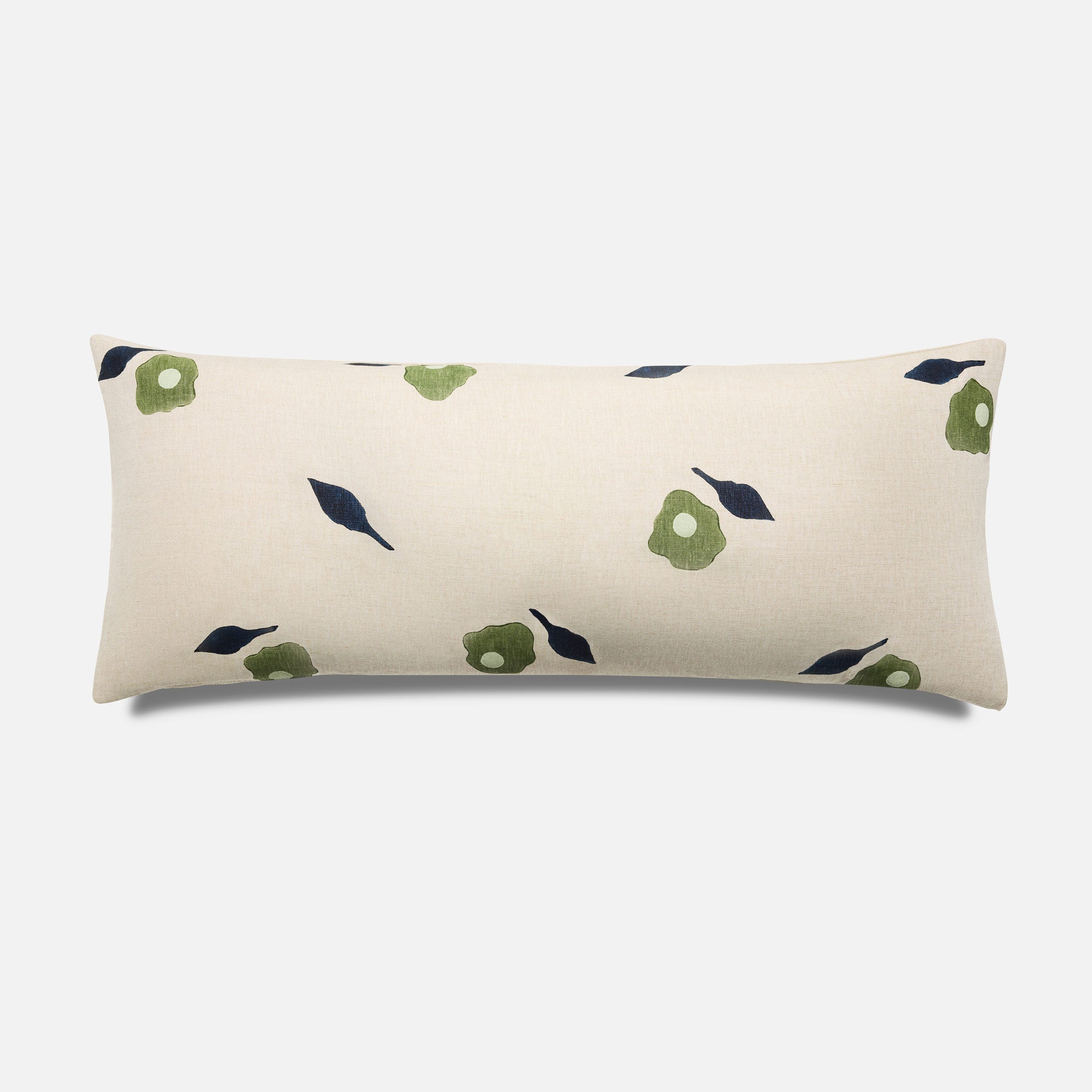  Caroline Z. Hurley Hand Block Print Lumbar Pillow Cover、mySite、sugarbowlscore