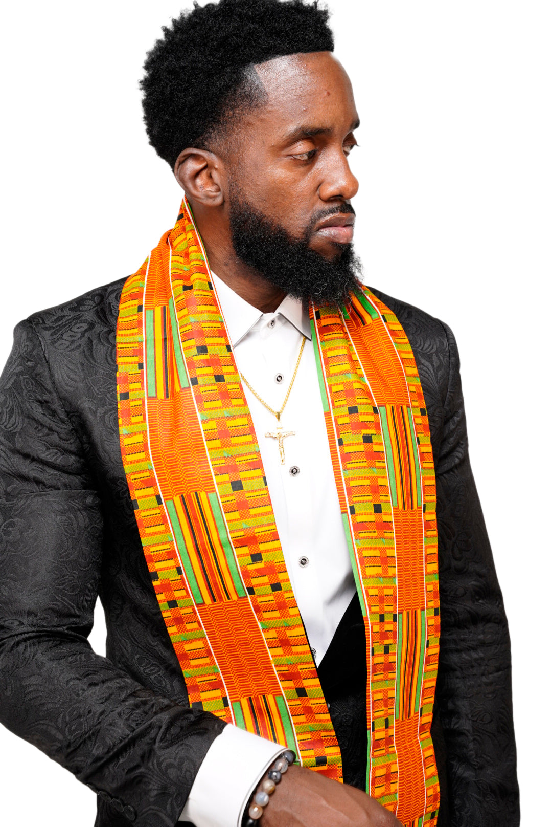 Sikadwa Kente African Print Sash-DP0795S、mySite、solidvoid