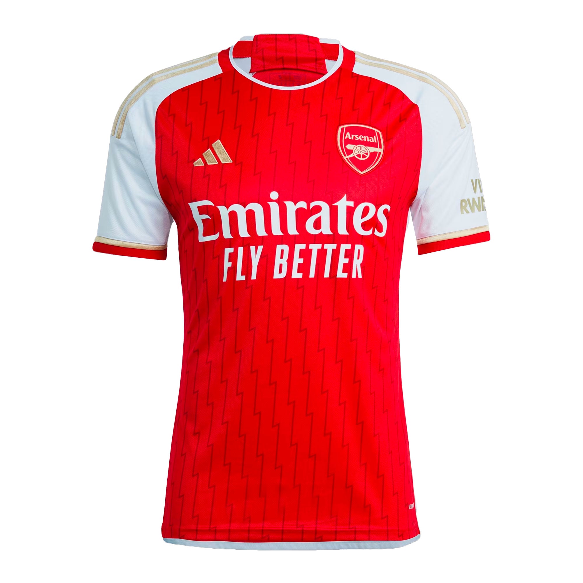 adidas Men's Arsenal 2023/24 Home Jersey Red/White、mySite、noshort