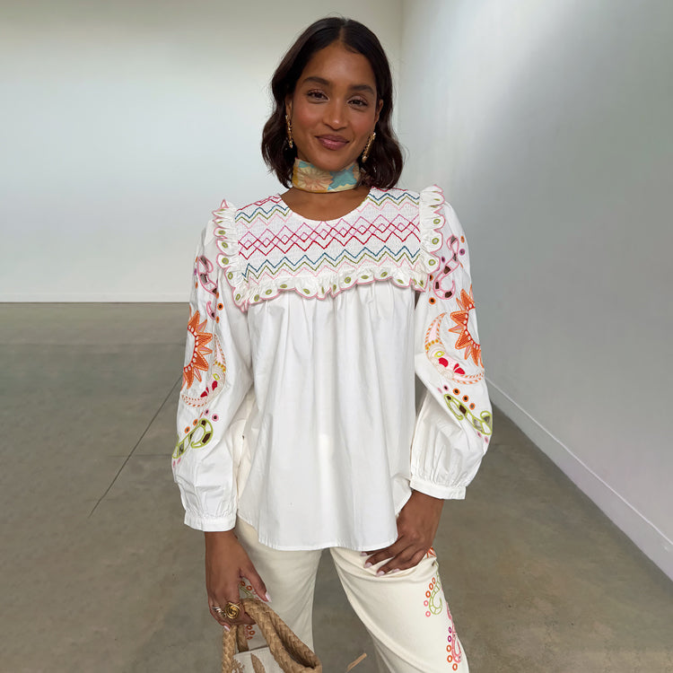 White Enchanted Maisie Top、mySite、solidvoid