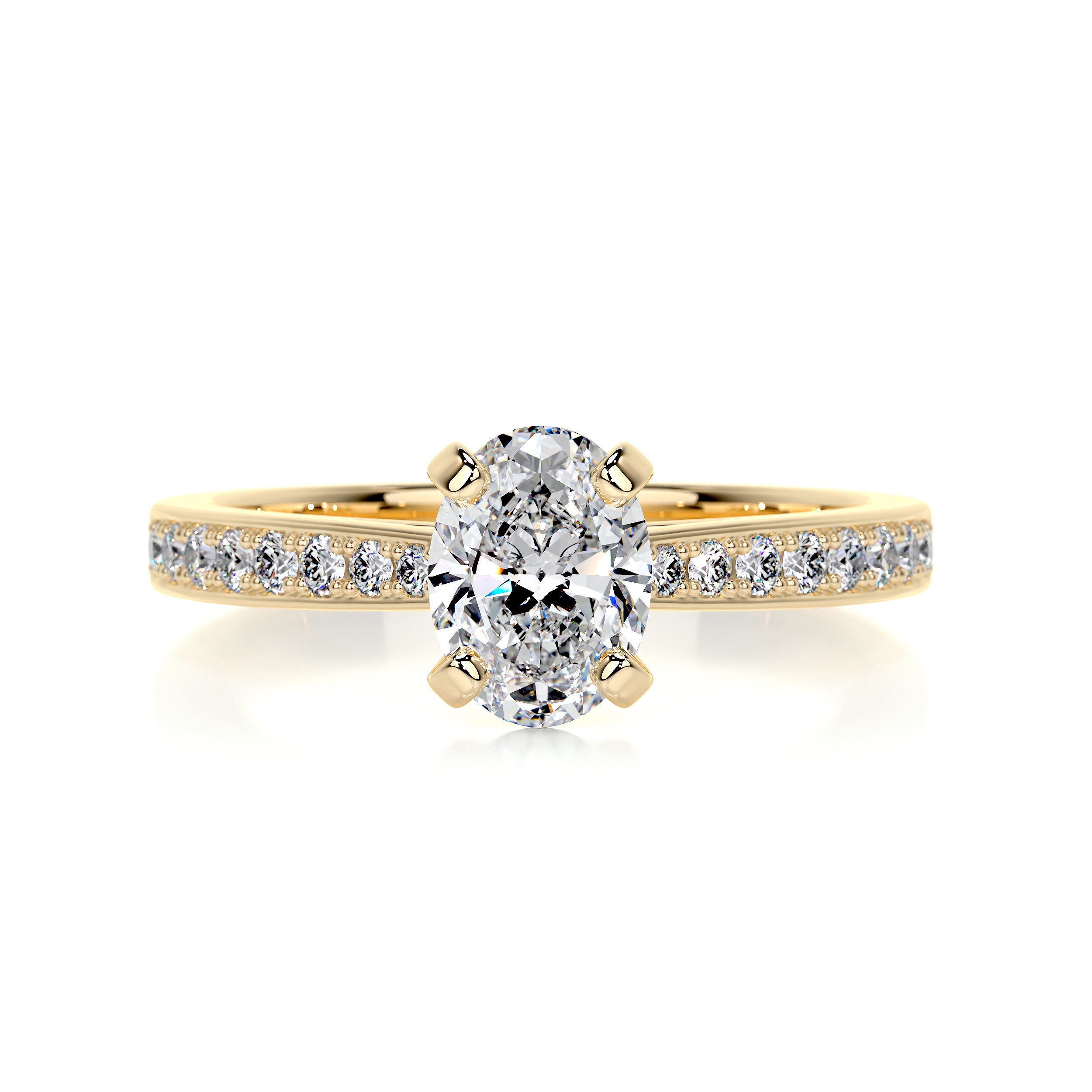 Talia Diamond Engagement Ring -18K Yellow Gold、mySite、hinf8tx79