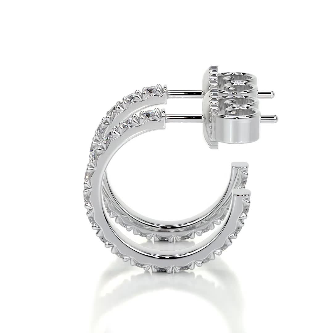 Nicole Diamond Earrings (2.5 Carat) -18K White Gold、mySite、hinf8tx79