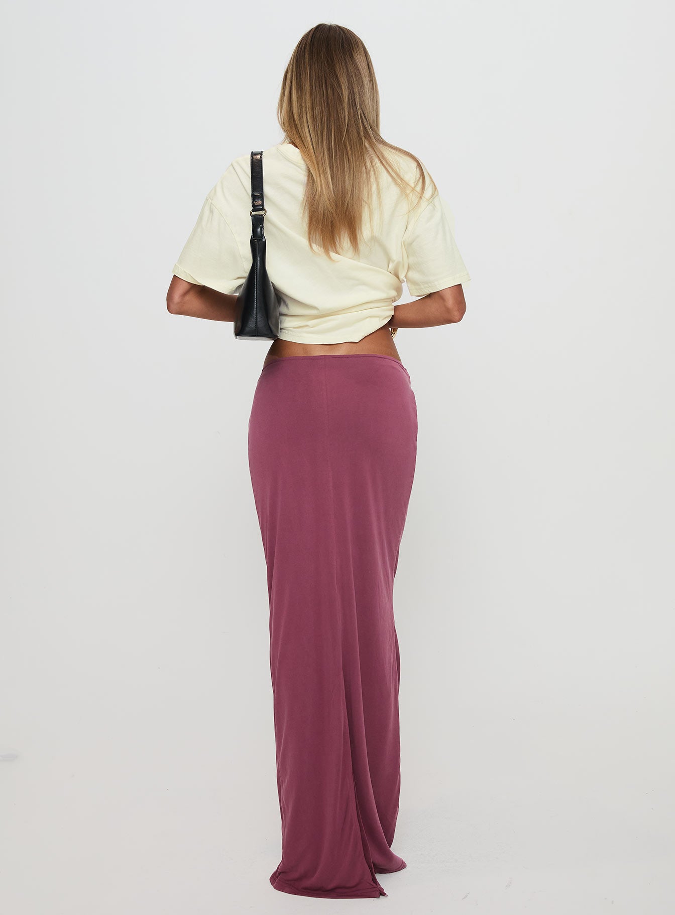 Tamera Maxi Skirt Burgundy、mySite、solidvoid