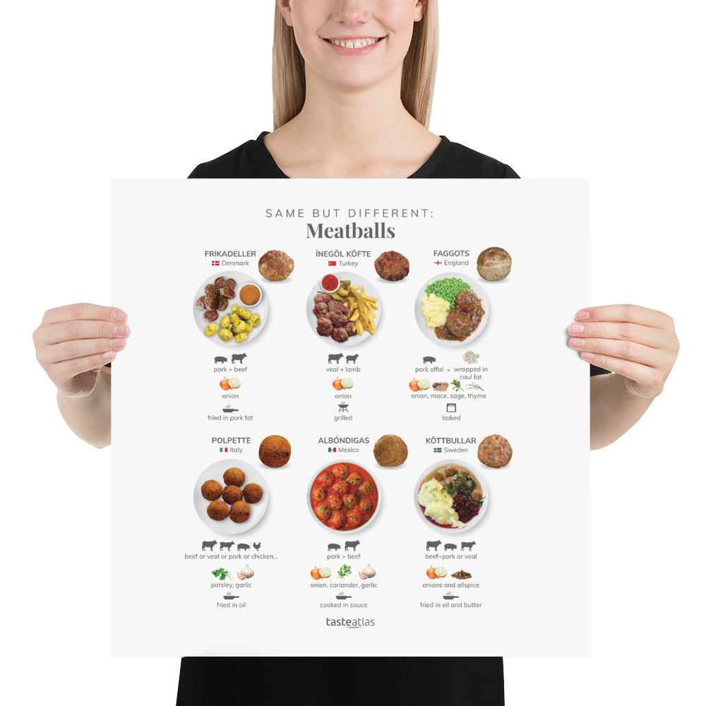 Same But Different Meatballs Poster (in)、mySite、camillekostekn