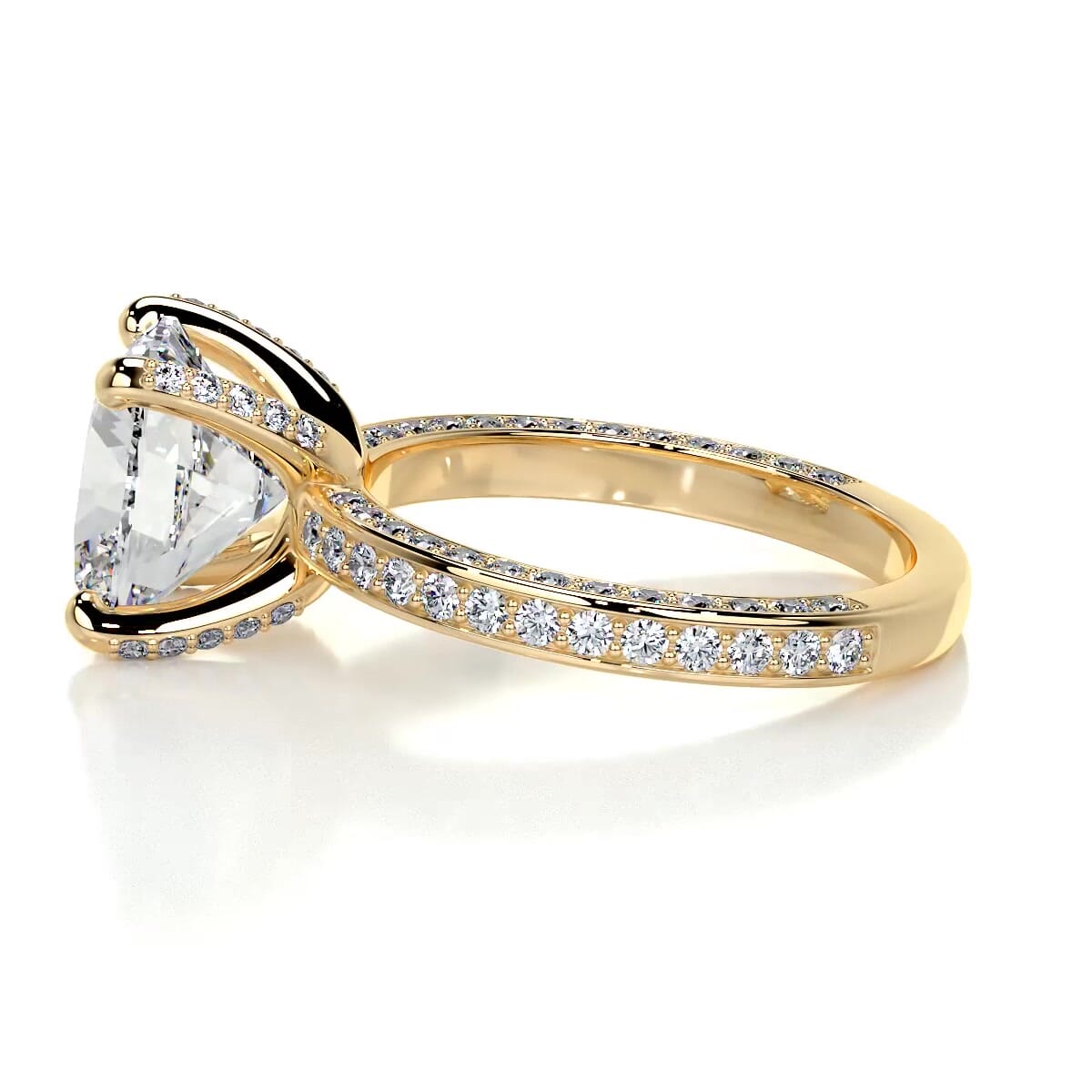 Lyric Lab Grown Diamond Ring -18K Yellow Gold、mySite、hinf8tx79