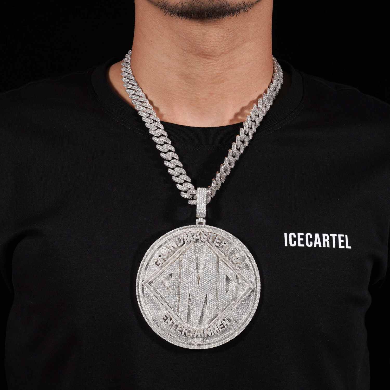 M Custom Moissanite Pendant 14K Gold、mySite、hinf8tx79