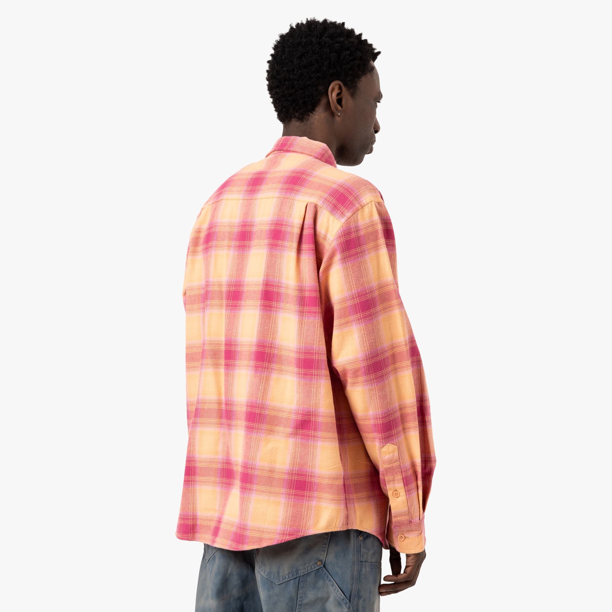  thisisneverthat Shadow Plaid Flannel Shirt / Pink、mySite、merchandisen