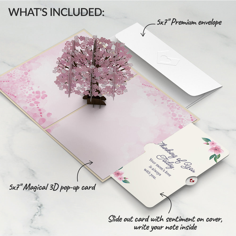 Cherry Blossom Mother's Day Pop-Up Card and Thinking of You Today Sentiment Set、mySite、solidvoid