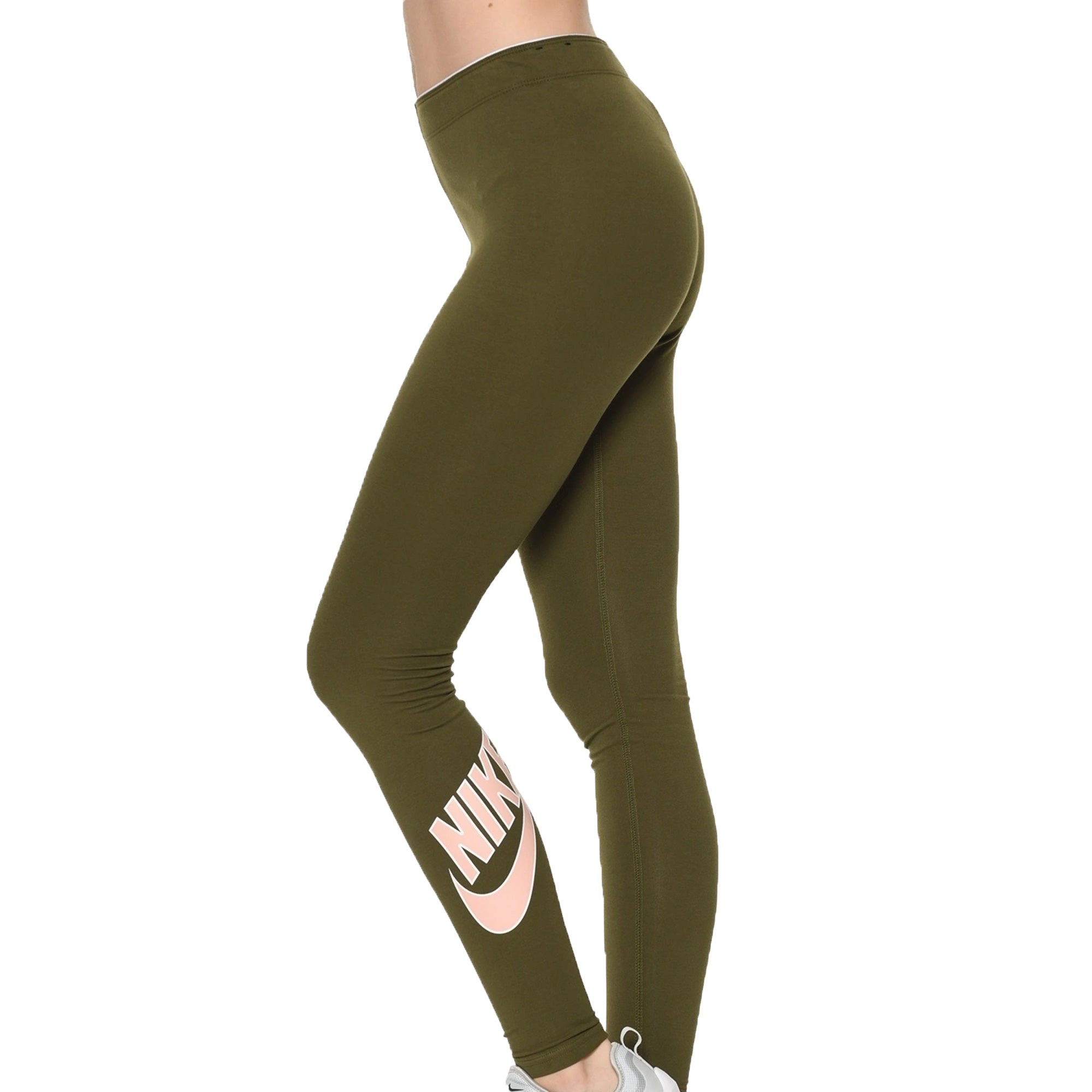 Nike Women's Leg-A-See High Waist Tights Olive Canvas、mySite、bottomscart