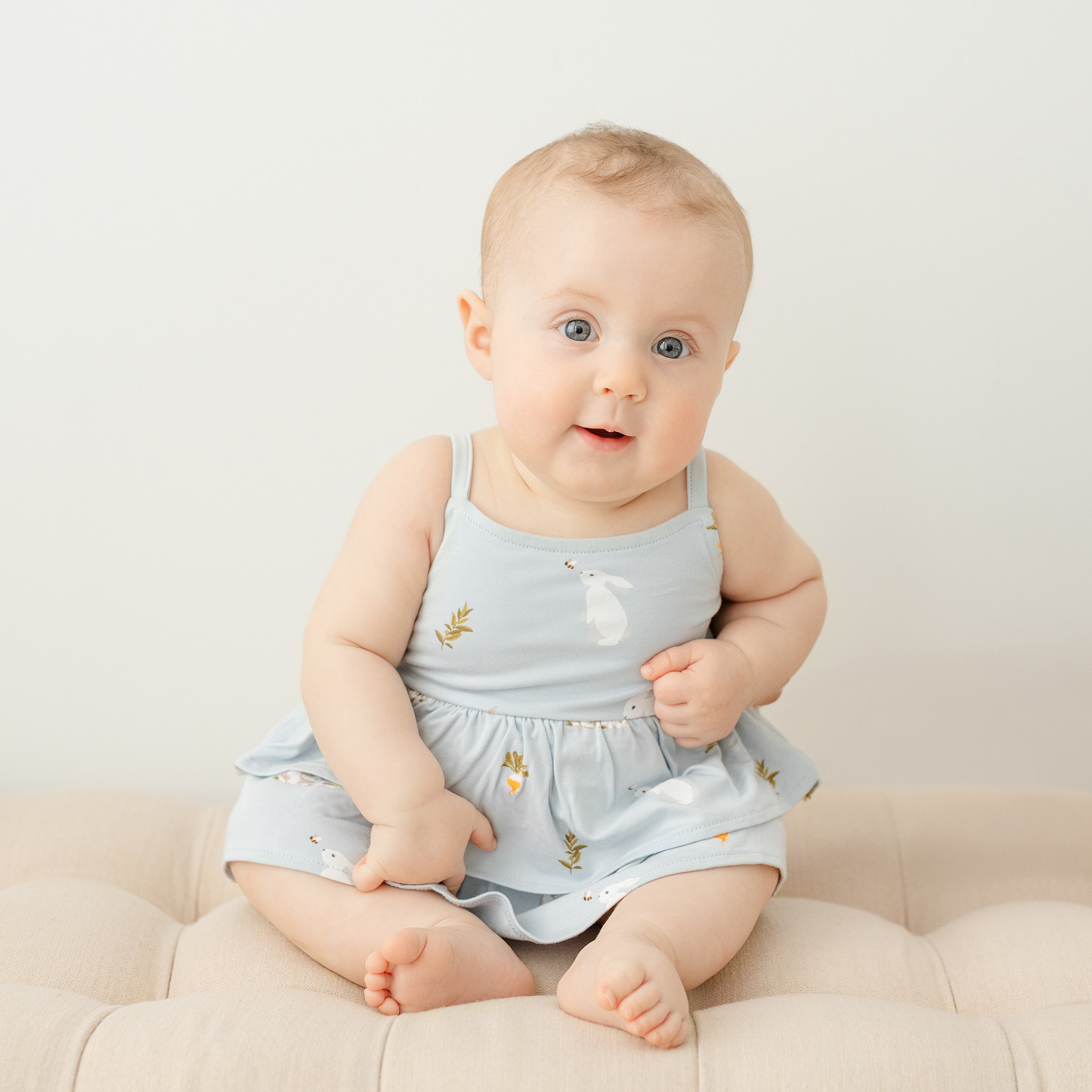  Spaghetti Strap Ruffle Romper in Ice Rabbit、mySite、layawaytickets