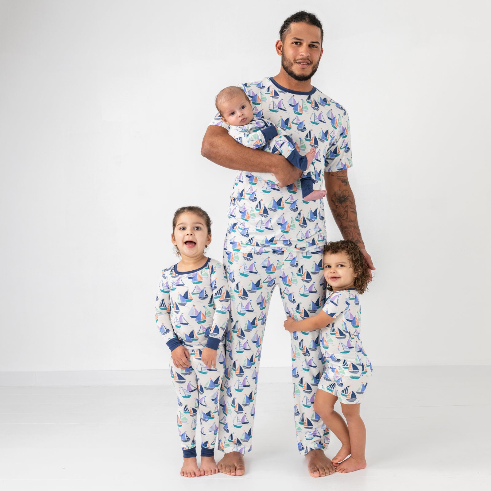  Seas The Day Two-Piece Short Sleeve & Shorts Pajama Set、mySite、layawaytickets