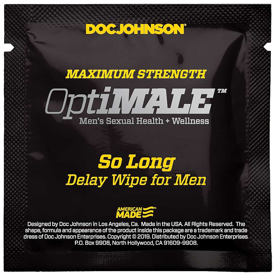 Optimale So Long Delay and Prolonging Wipes | Desposible 10 Pack、mySite、bottomscart
