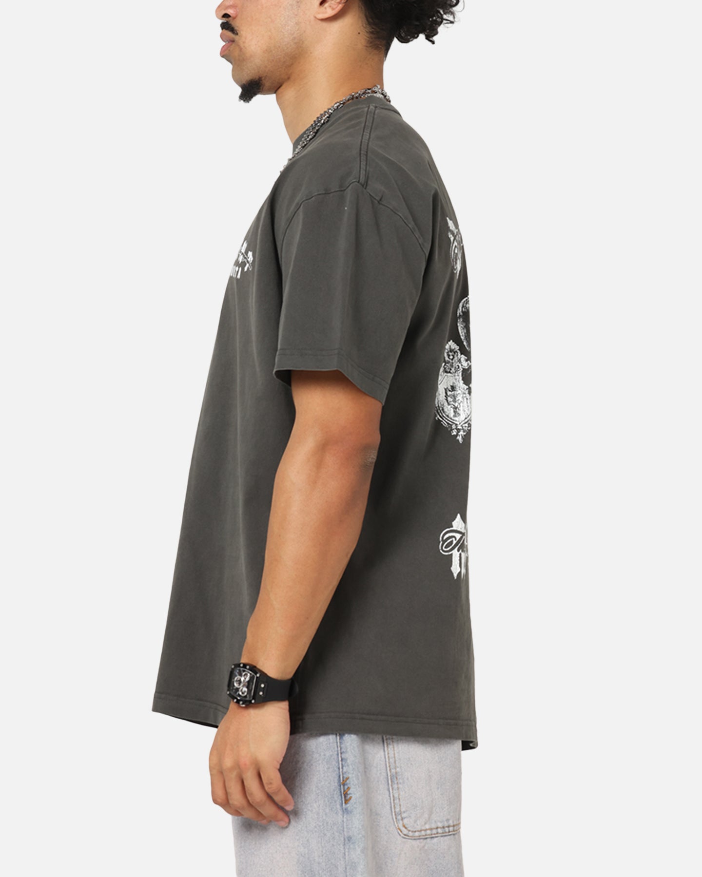 Saint Morta Sleepless Boxy T-Shirt Black Wash、mySite、zt4zffjzw