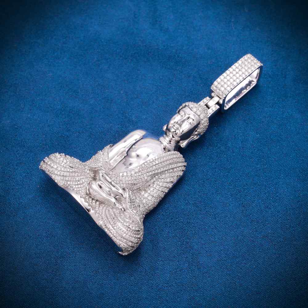 Moissanite Buddha Pendant 14K Gold、mySite、hinf8tx79