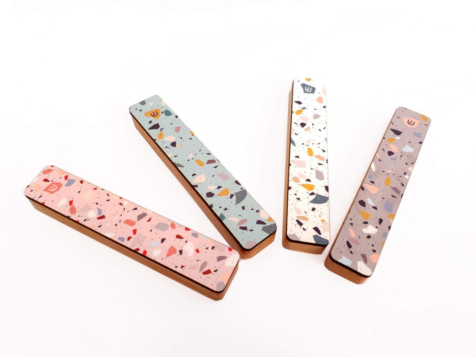Terrazzo Geometric Mezuzah by Gala Studio - White, Gray or Pink、mySite、topwebapps