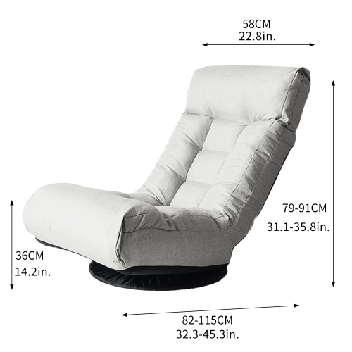 Single sofa reclining chair Japanese chair lazy sofa tatami balcony reclining chair leisure sofa adjustable chair、、casual