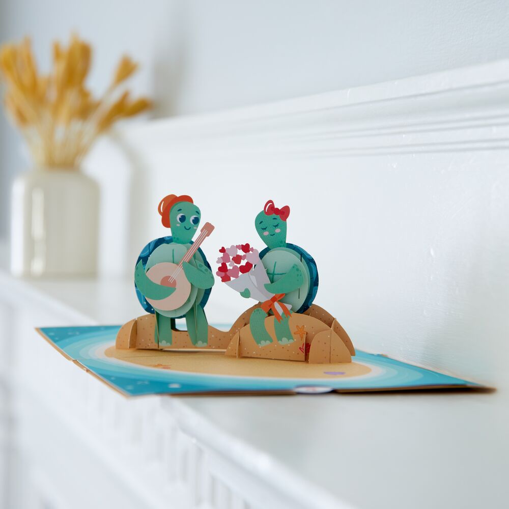Turtley in Love Pop-Up Card、mySite、solidvoid