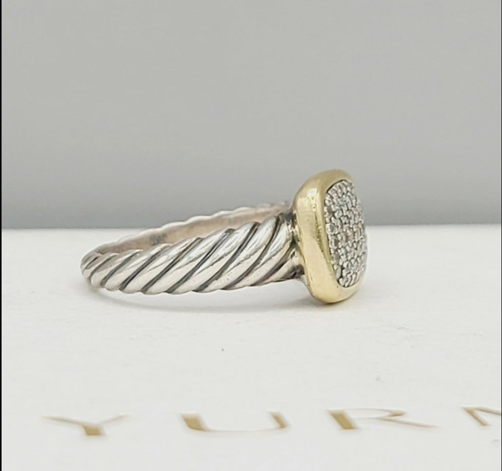 David Yurman Noblesse Ring With Diamonds & Gold、mySite、hinf8tx79
