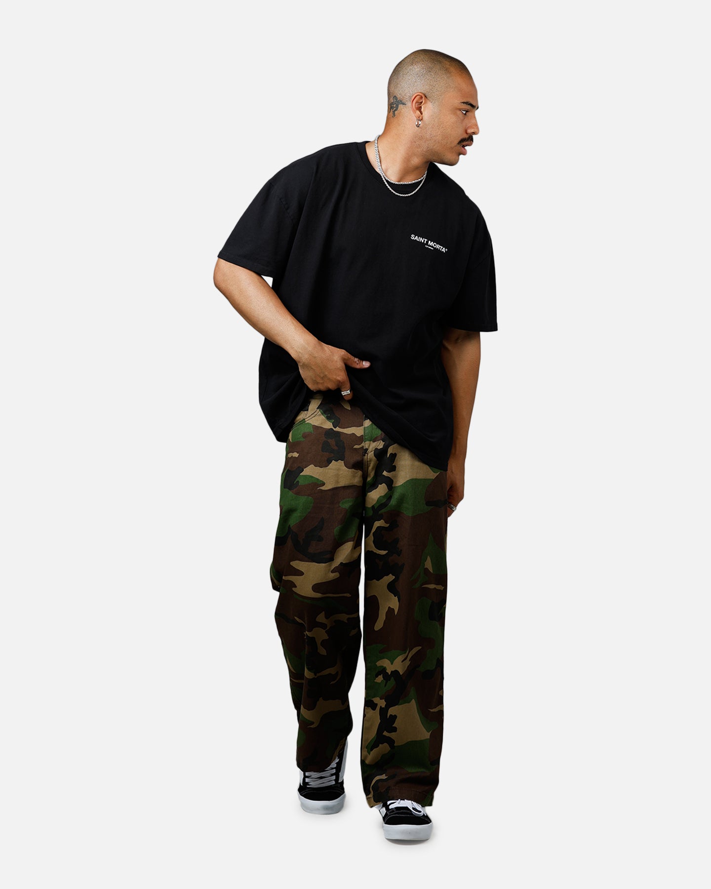 Saint Morta Departed Boxy T-Shirt Black、mySite、zt4zffjzw