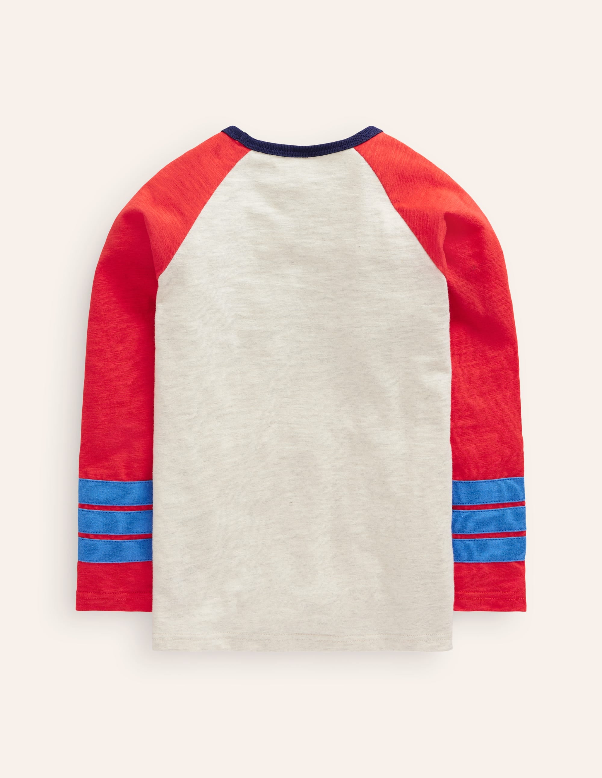  Long Sleeve Raglan T-shirt-Oatmeal Marl/ Sunset Orange、mySite、ashleygrahame