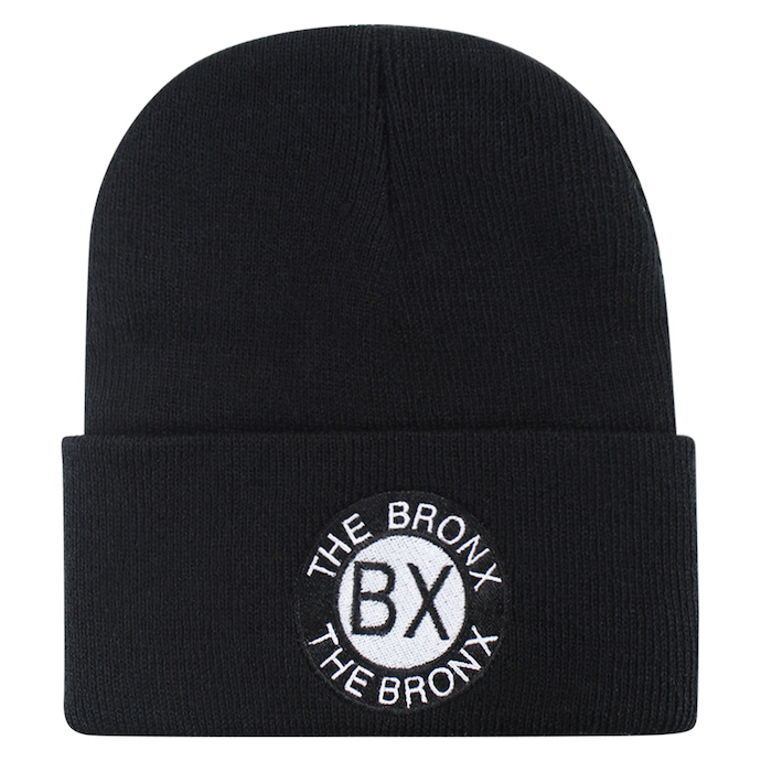 Black Embroidered BX Seal Bronx Beanie、mySite、vikingsvslions
