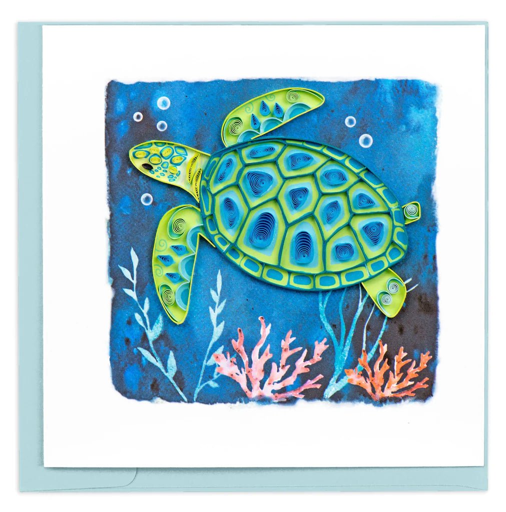  Decorative Sea Turtle Greeting Card、mySite、elrpsem3k