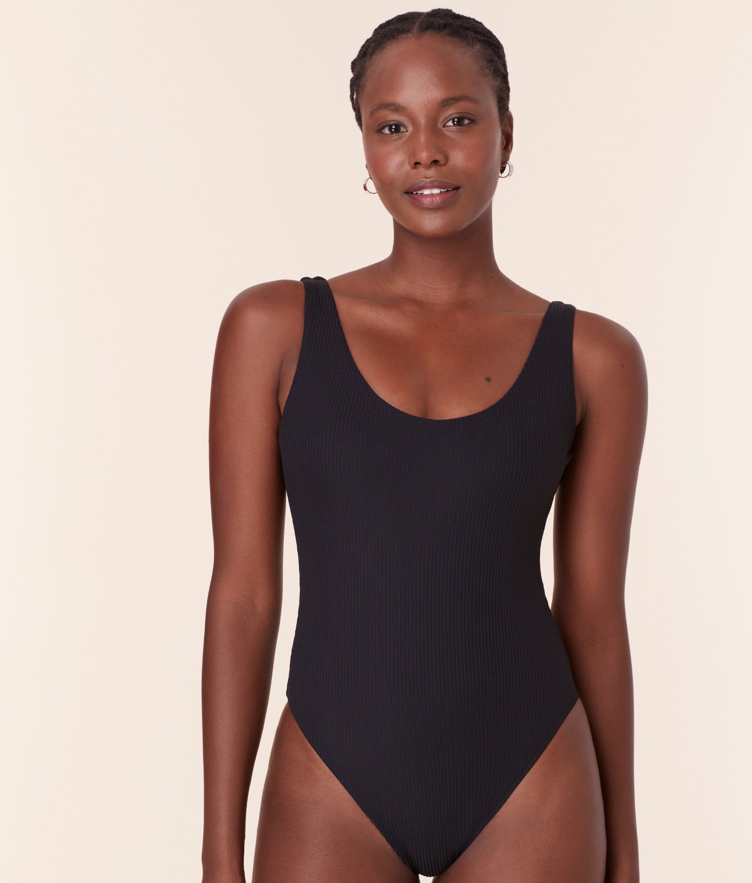  The Ibiza One Piece - Eco Ribbed - Black - Long Torso、mySite、ashleygrahame