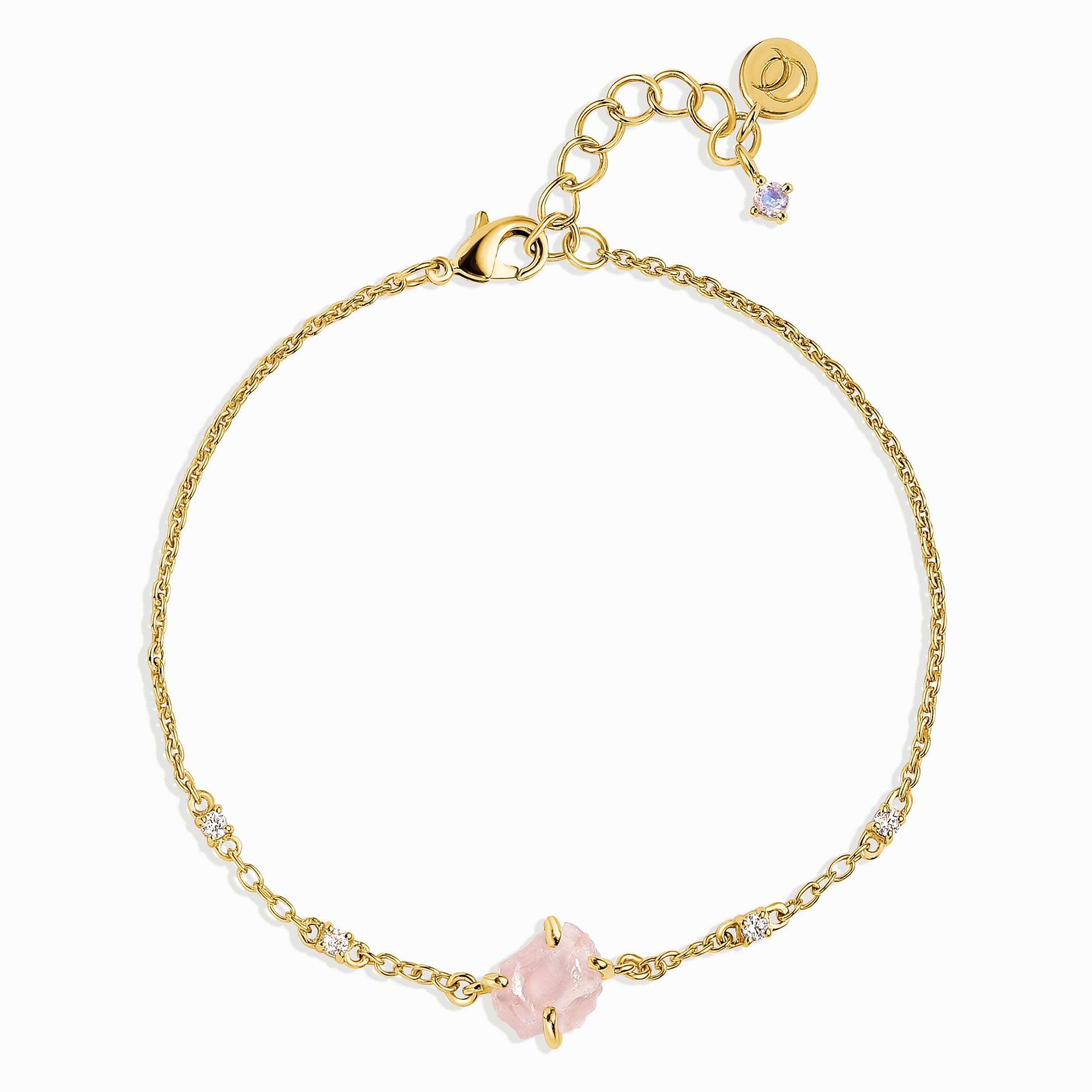 Raw Crystal Bracelet - Rose Quartz 'Self Love'、mySite、hinf8tx79