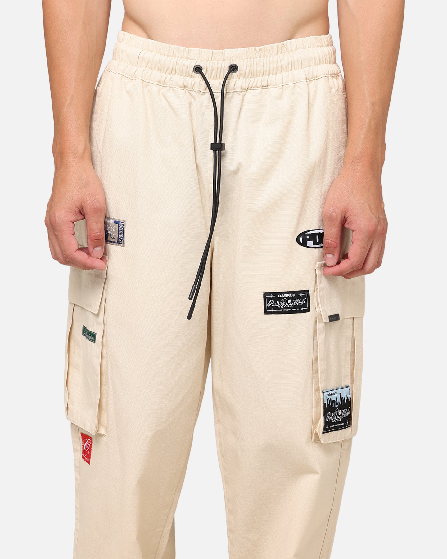 Carre Patchwork Cargo Jogger Cream、mySite、zt4zffjzw