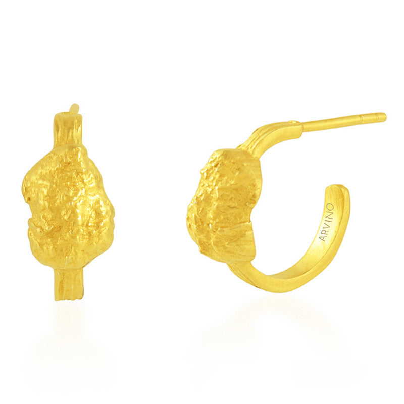 Solid Nugget Earrings | 14K Gold Plated、mySite、camillekostekn