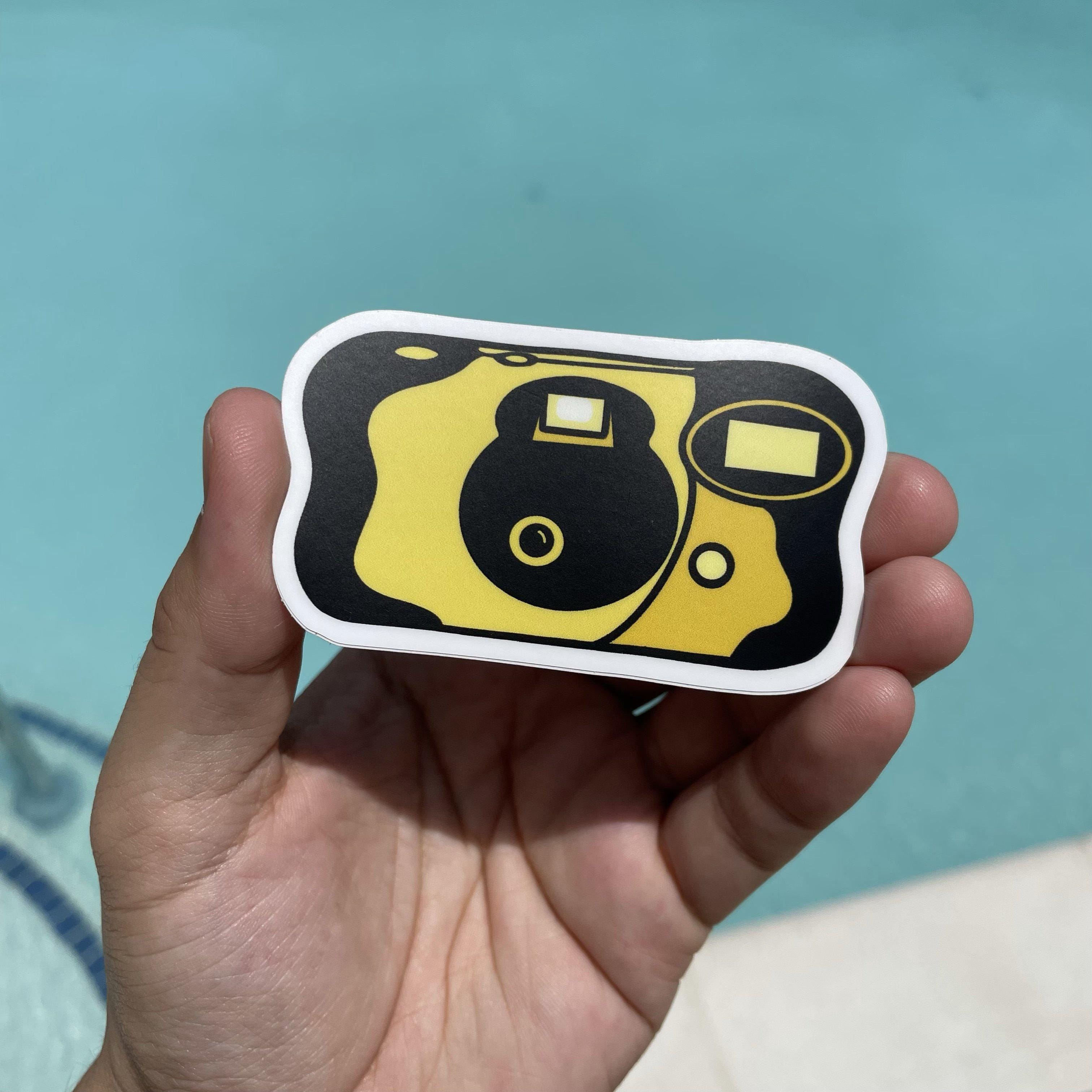  Yellow Disposable Camera Aesthetic Sticker、mySite、elrpsem3k