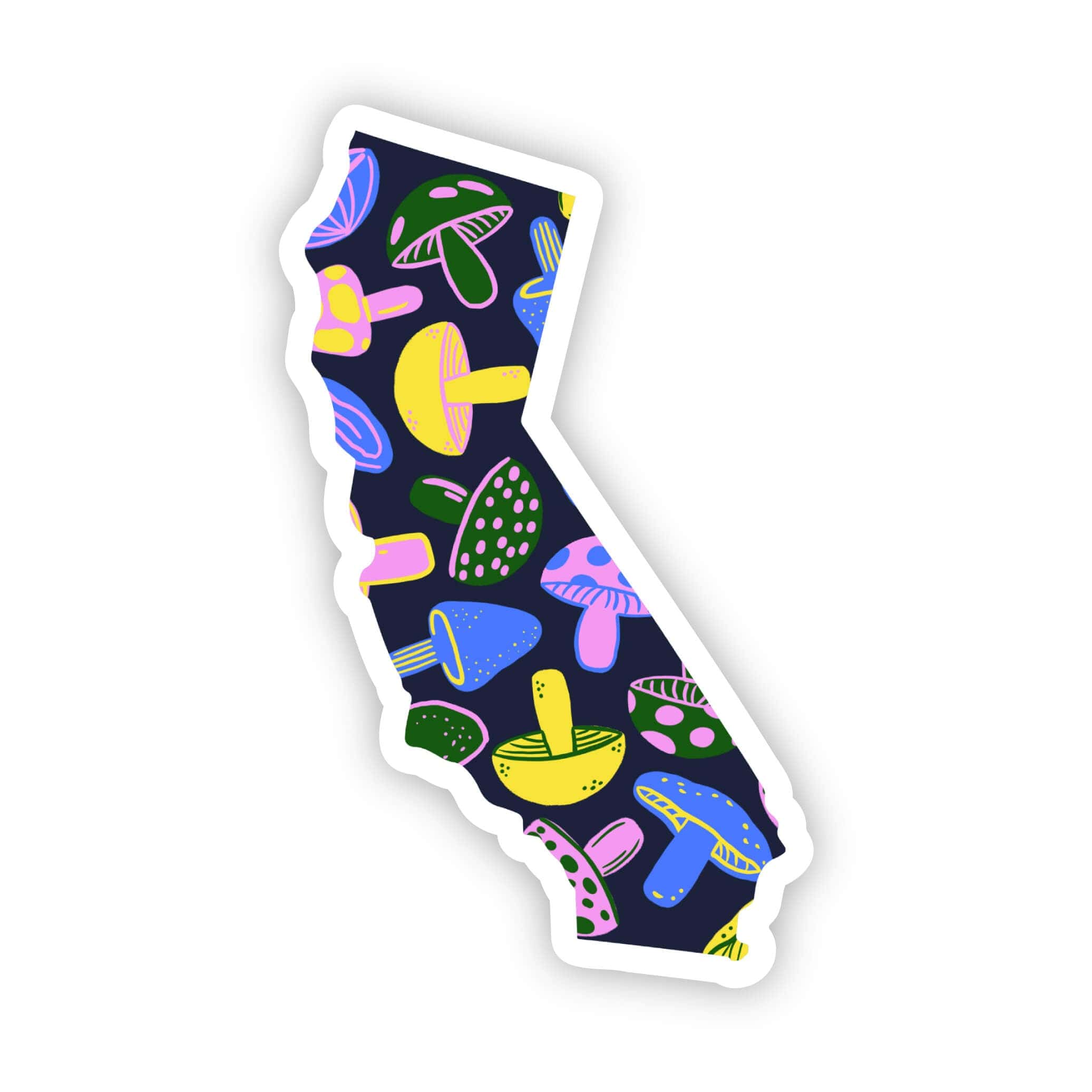  California Sticker - Mushroom、mySite、ghnorth