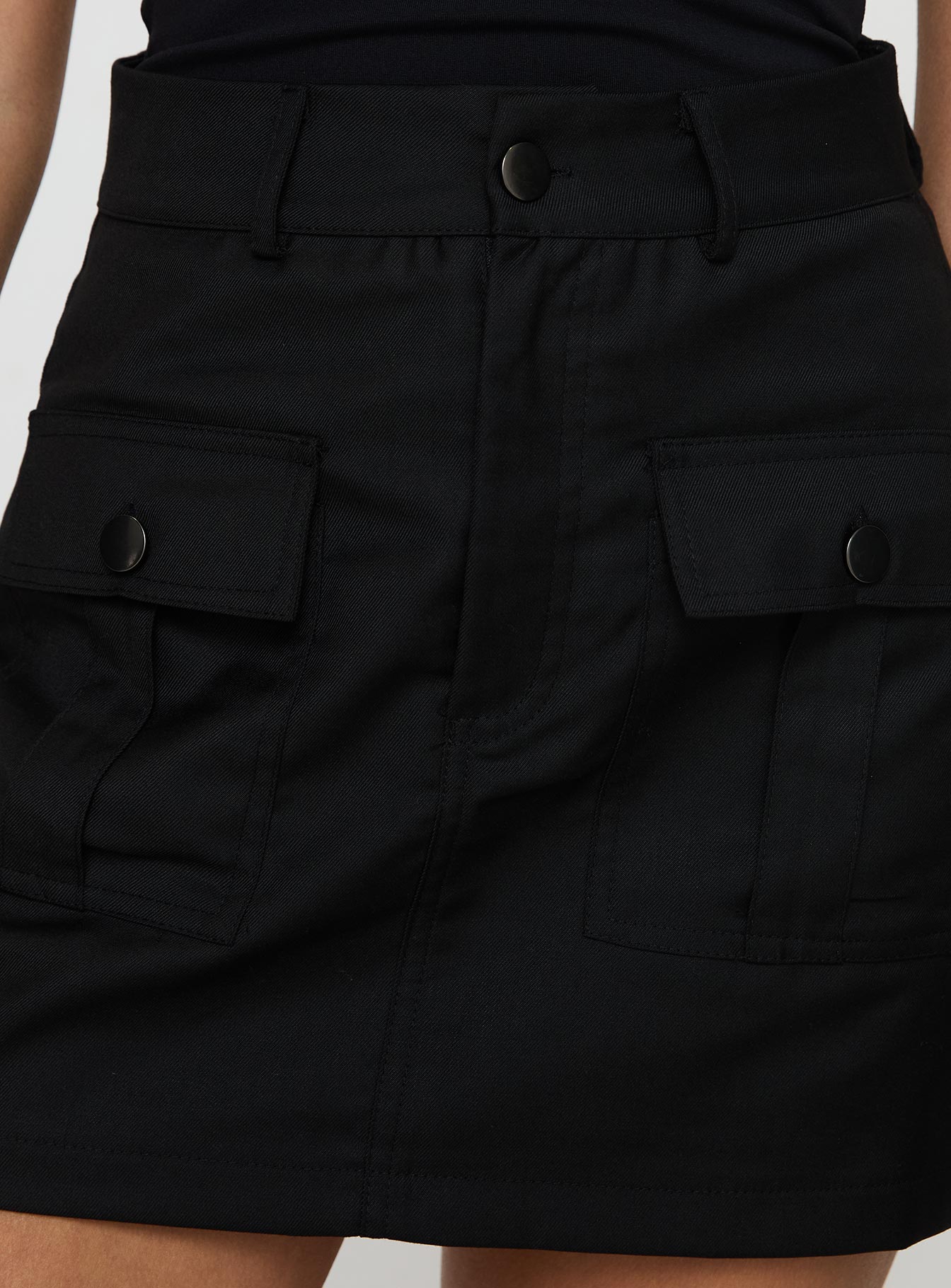 Spinning Out Mini Skirt Black、mySite、solidvoid