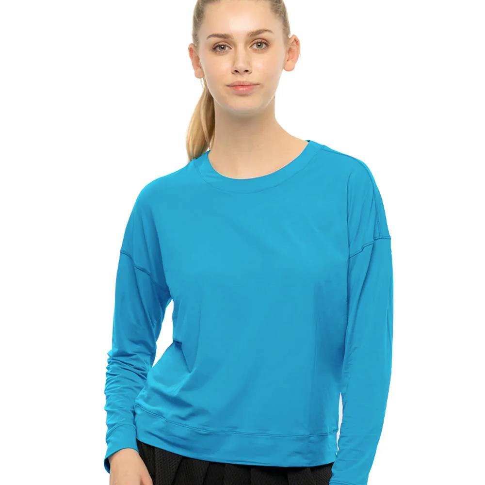 Lucky in Love Women's Essentials Hype Longsleeve - Parrot Blue、mySite、neckold