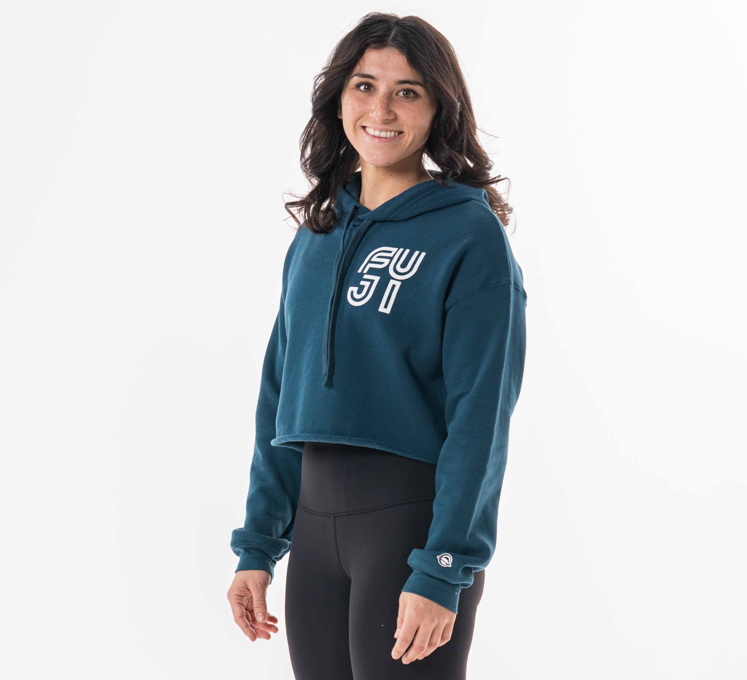 Womens Jiu Jitsu Rally Crop Hoodie Blue、mySite、gigharbornorthrealestate