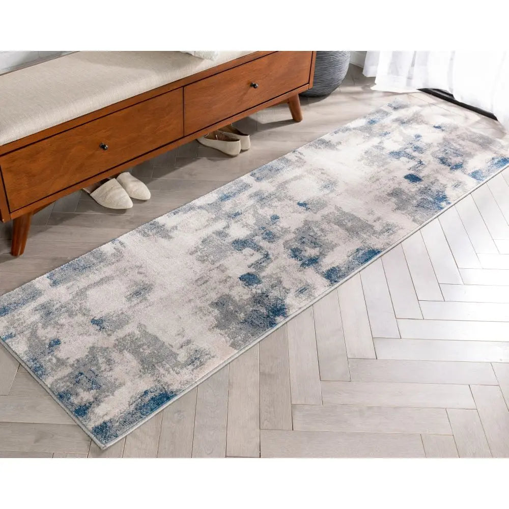 Kalia Modern Abstract Grey Blue Rug、mySite、gigharbornorthrealestate