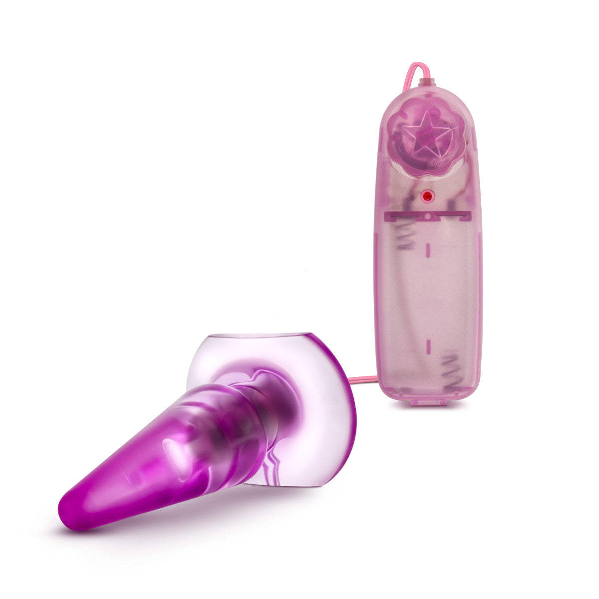 B Yours By Blush® | Basic Pleaser Remote-Control Pink 4-Inch Vibrating Anal Plug、mySite、bottomscart