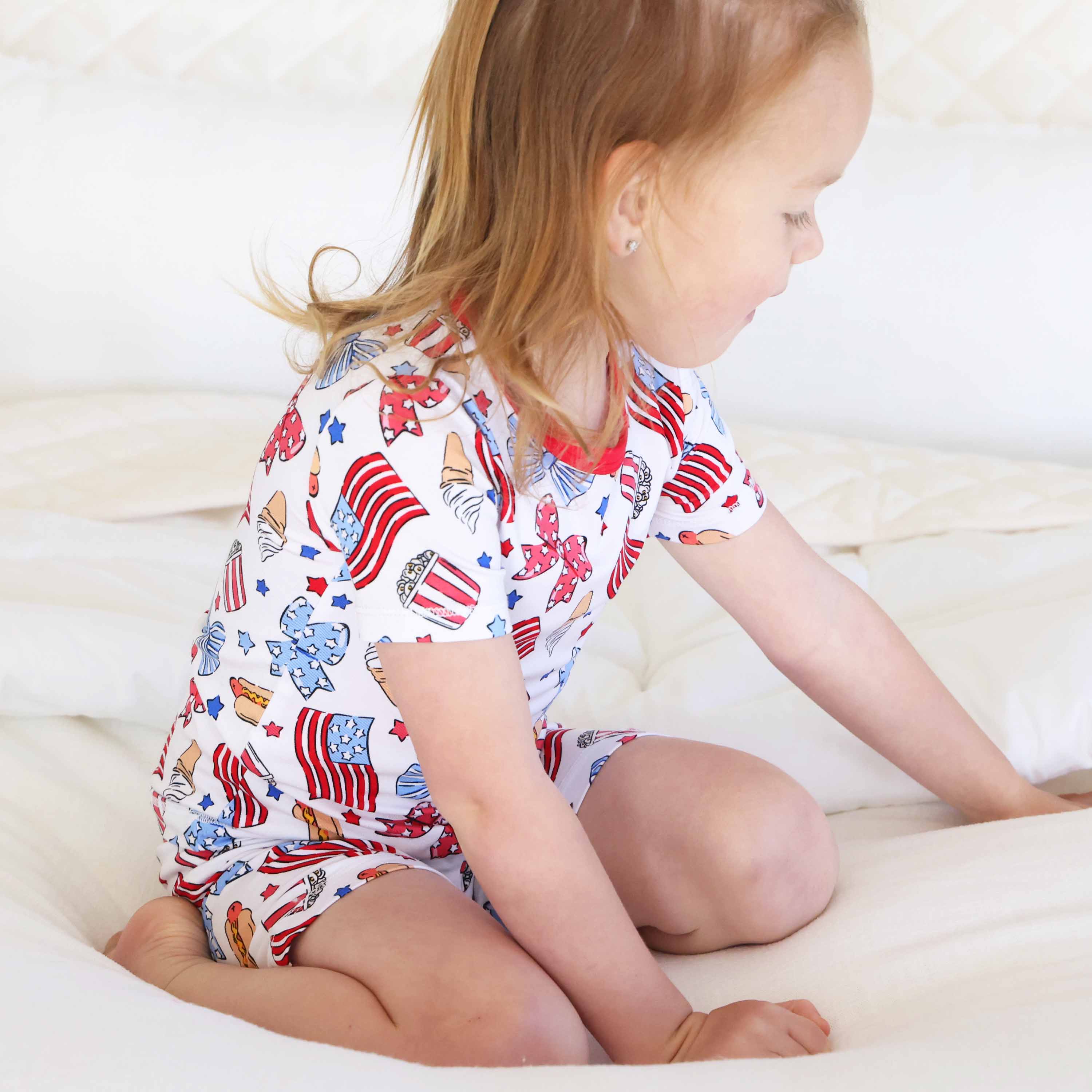  Two Piece Short Pajama Set | Party in the USA Bows、mySite、layawaytickets