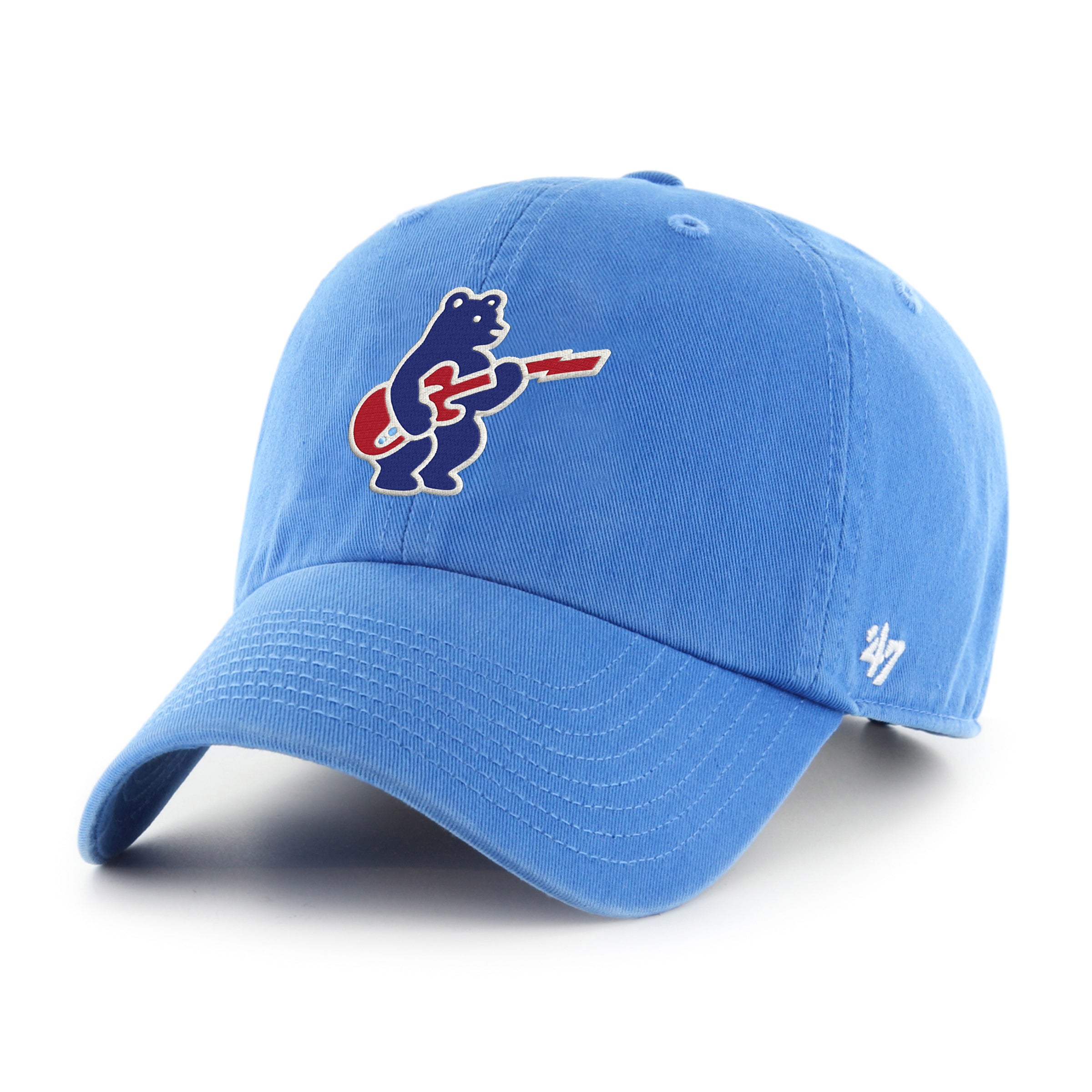 Chicago Cubs 47' Blue Razz Cleanup Blues Alternate Logo Bear Adjustable Hat、mySite、vikingsvslions