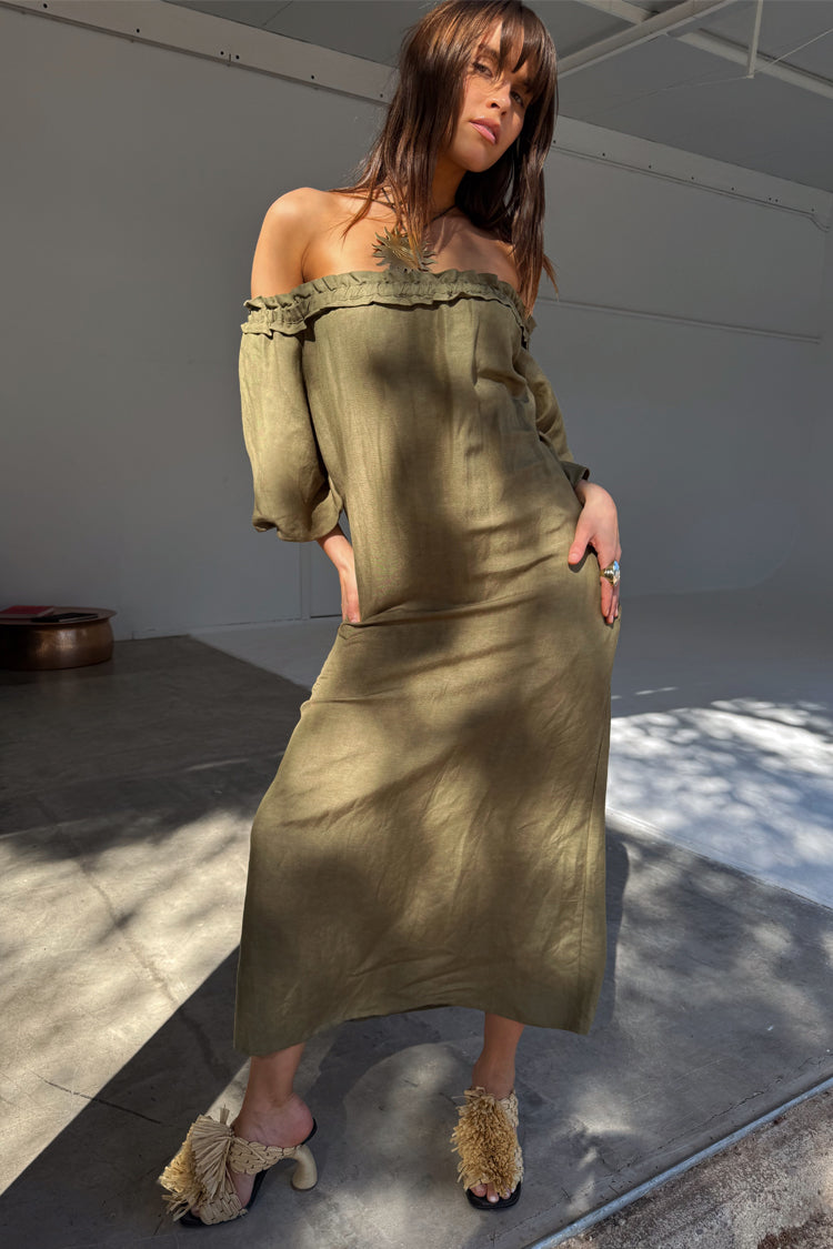 Khaki Ella Dress、mySite、solidvoid
