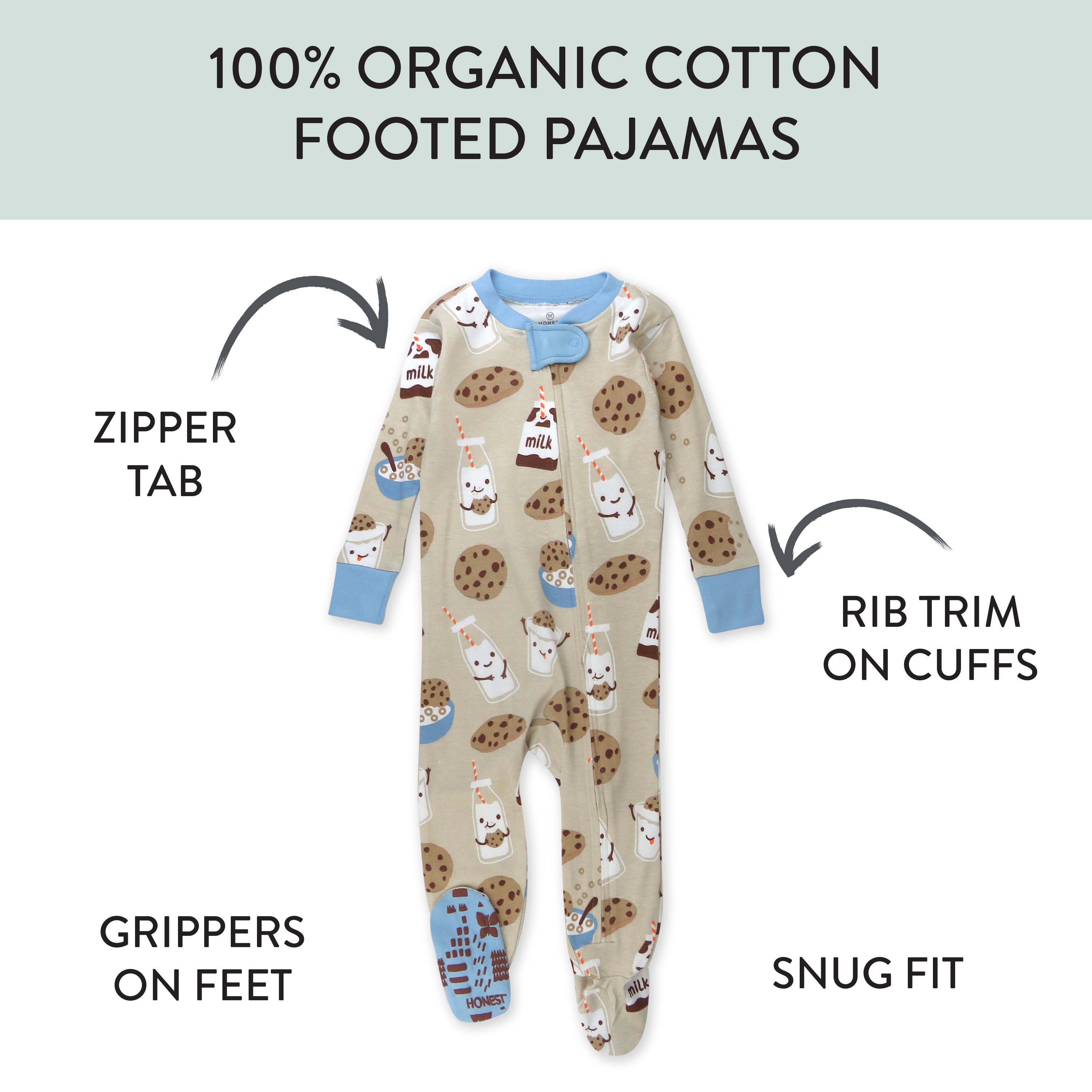  2-Pack Organic Cotton Snug-Fit Footed Pajama、mySite、layawaytickets