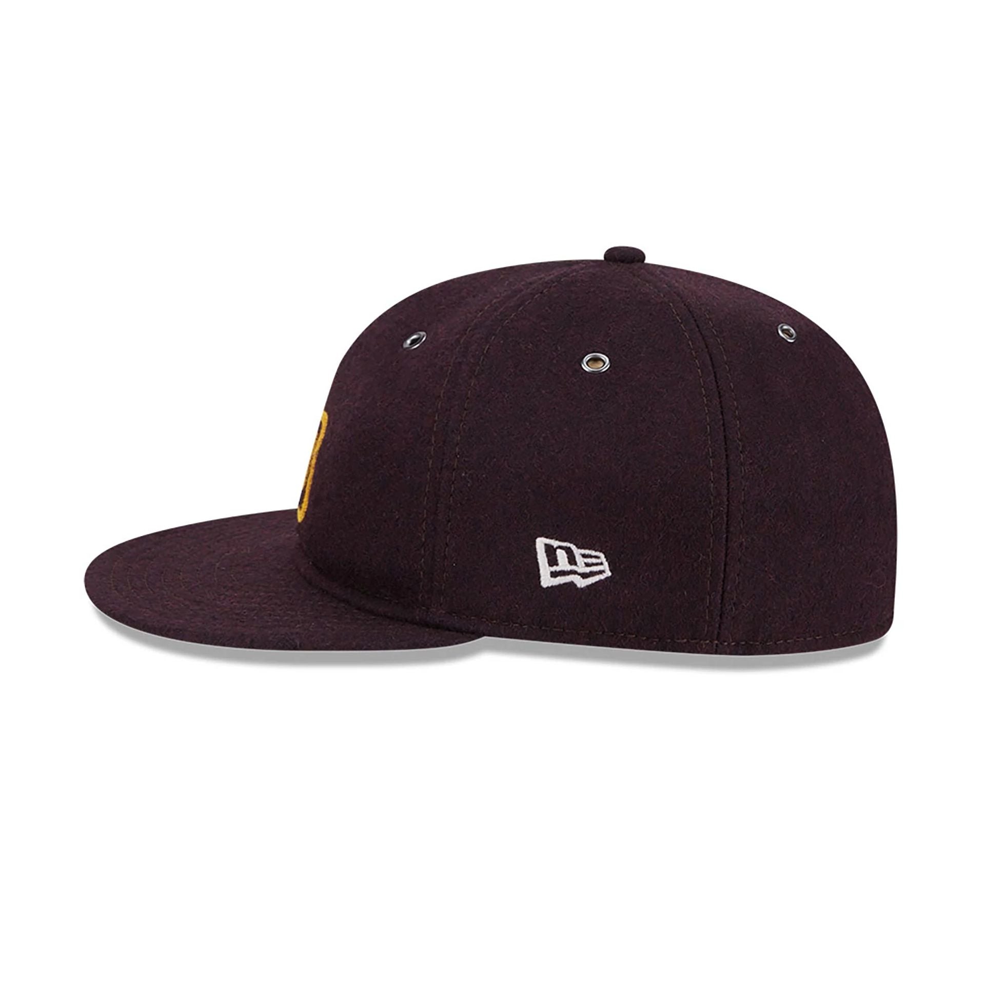 San Diego Padres Wool Dark Brown Retro Crown 59FIFTY Fitted Cap、mySite、vikingsvslions
