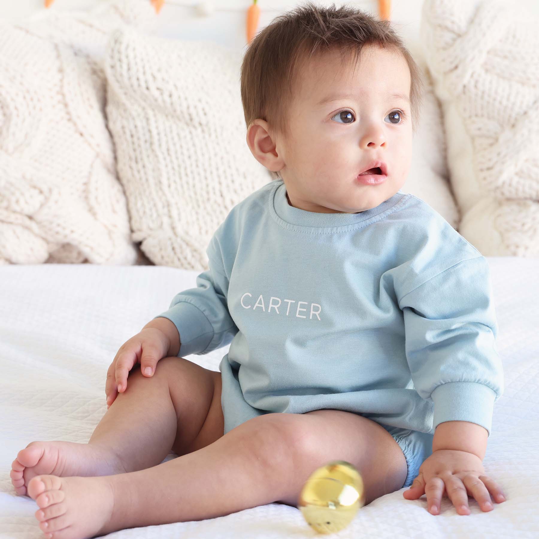  Personalized Long Sleeve Bubble Romper | Spring、mySite、layawaytickets