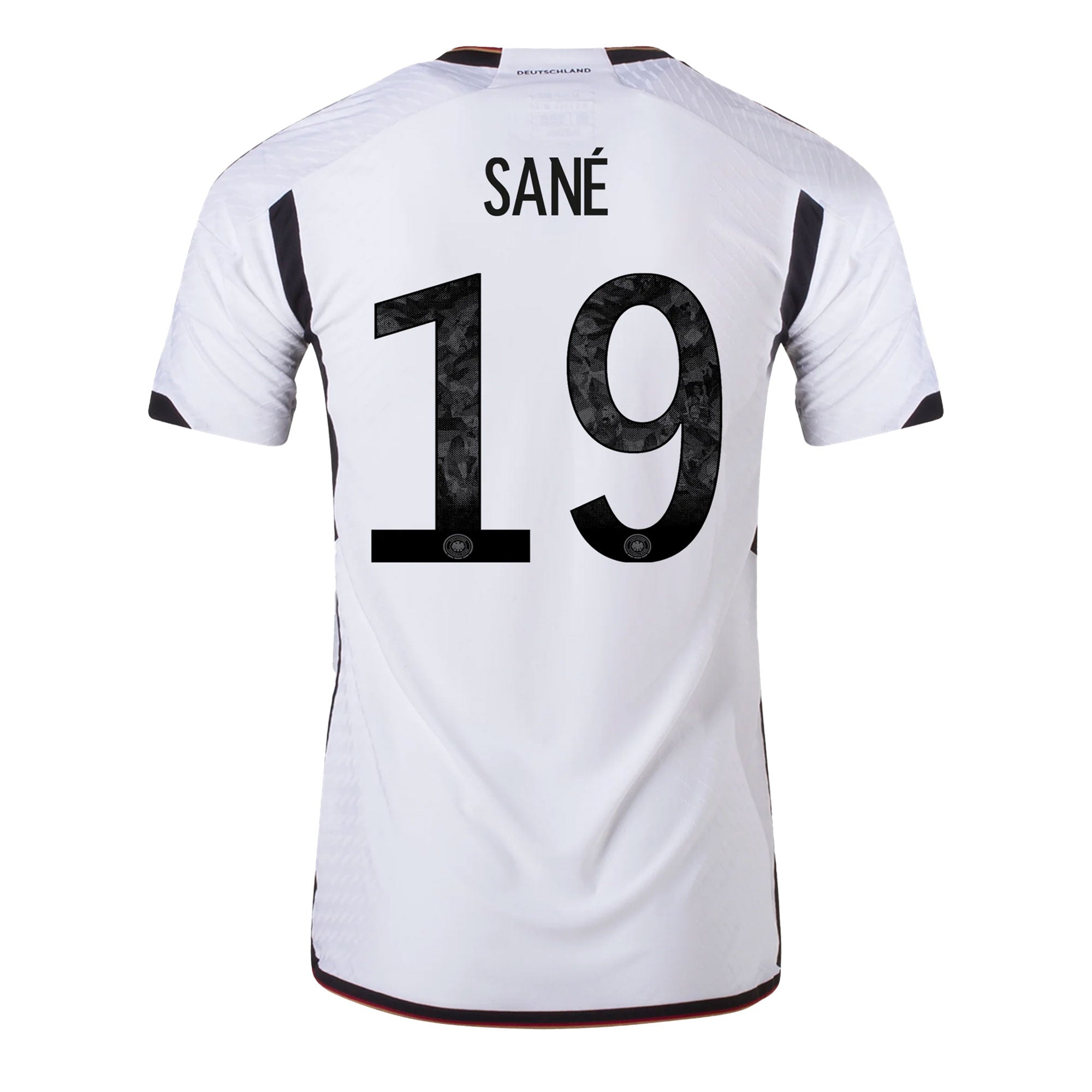 adidas Men's Germany 2022/23 Authentic Home Jersey w/ Sane #19 Printing、mySite、noshort