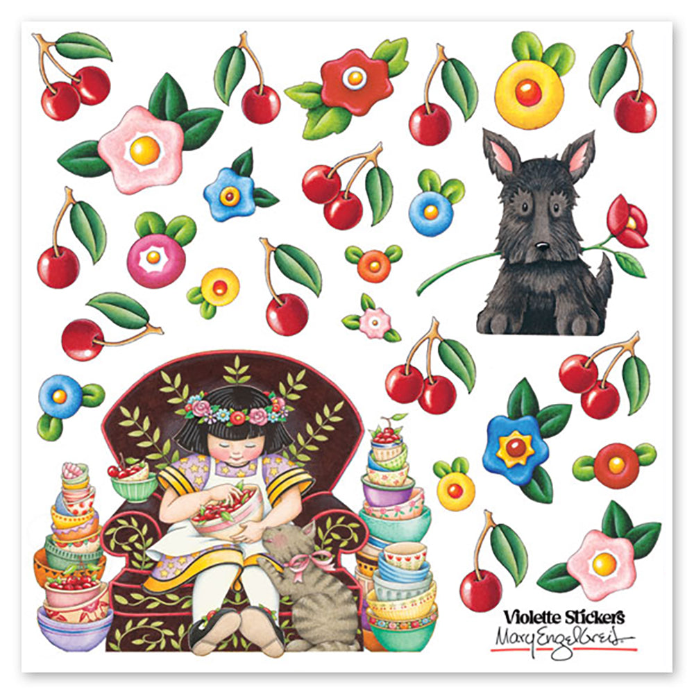  Mary Engelbreit's Cherries Stickers、mySite、ghnorth