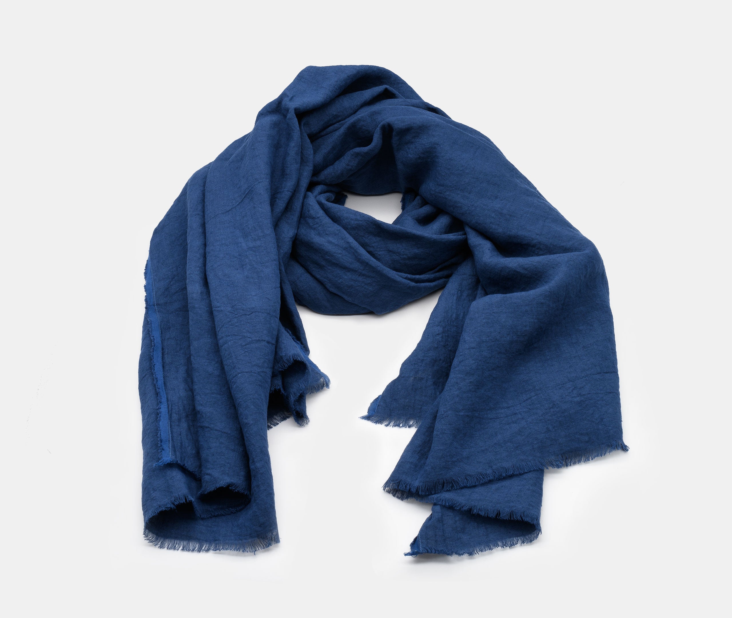 Linen Scarf - Blue、mySite、topwebapps